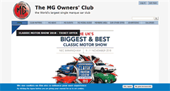 Desktop Screenshot of mgownersclub.co.uk