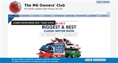 Desktop Screenshot of mgownersclub.com